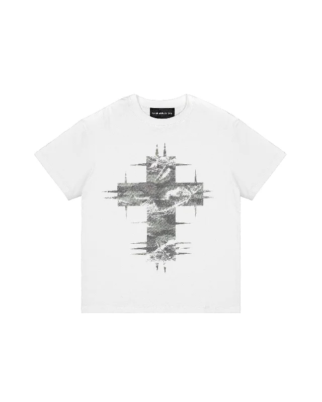 White Camo Cross T-shirt