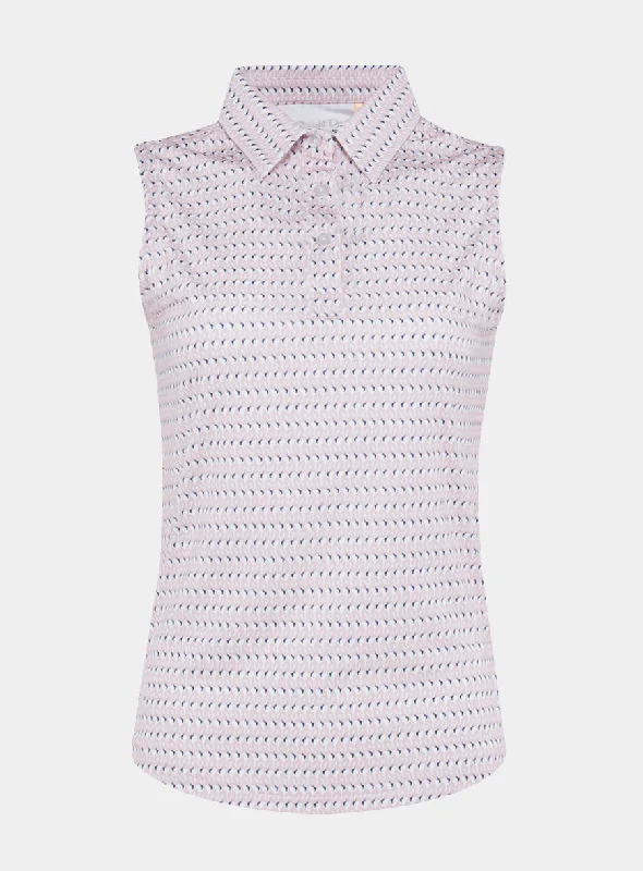 Flamingo Sleeveless Polo