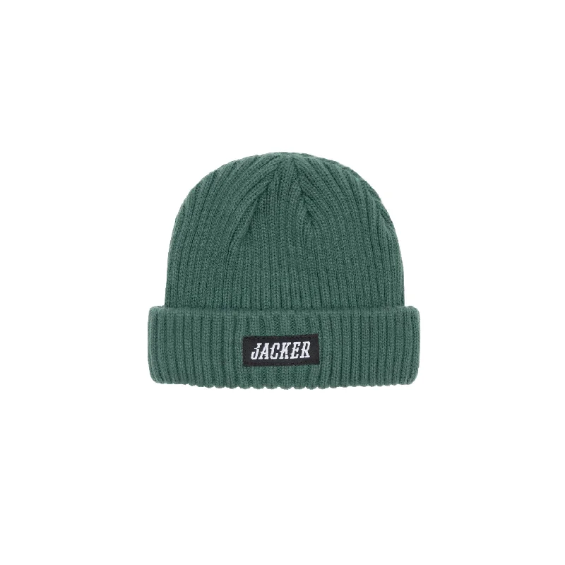 TEAM LOGO SHORT BEANIE - TEAL