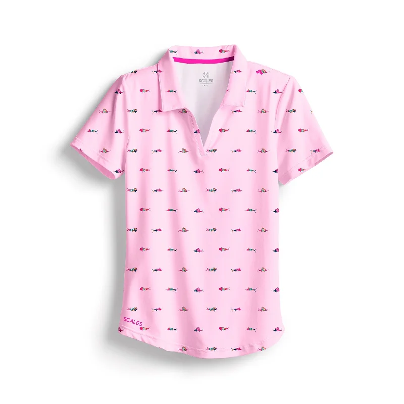 Trippy Fish Womens Polo