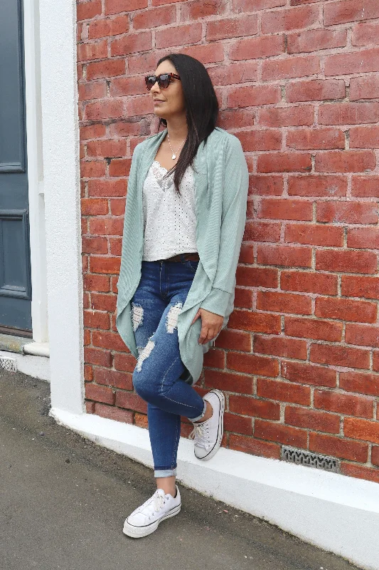 Sage - Lightweight Kimono Cardi