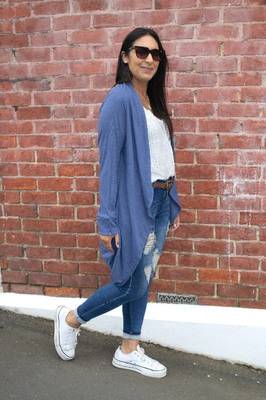 Petrol Blue - Lightweight Kimono Cardi