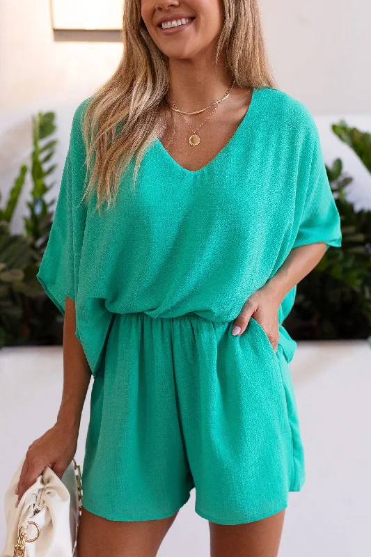 It's Easy Jade Romper