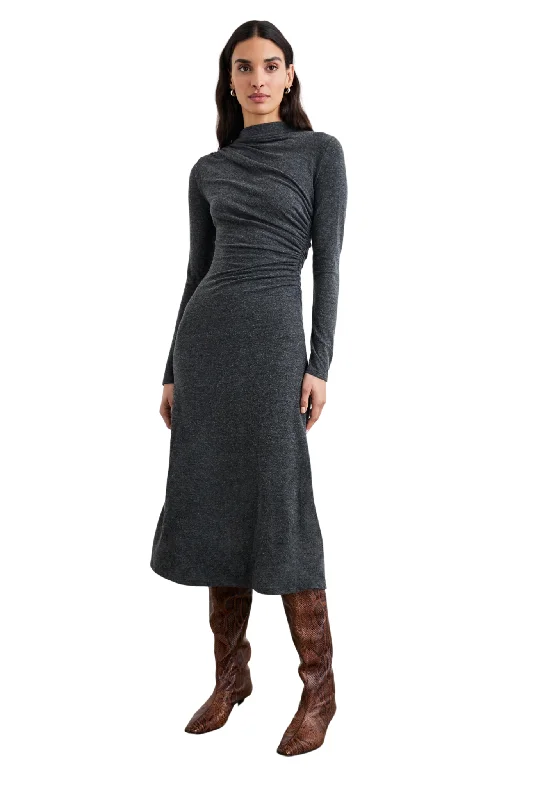 Margaret Dress in Charcoal