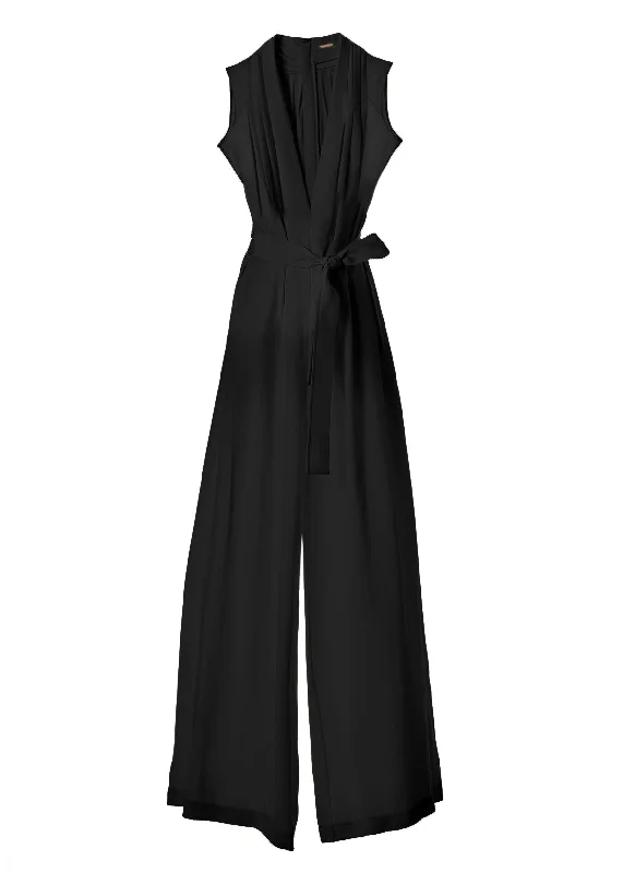 nansi jumpsuit in silk crepe