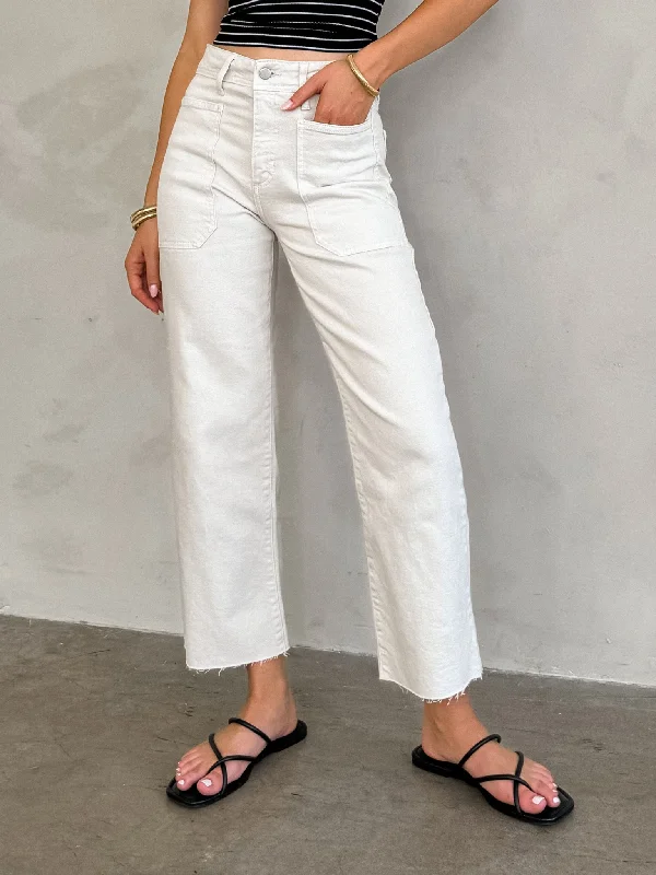 Sea Salt Wide Leg Jeans