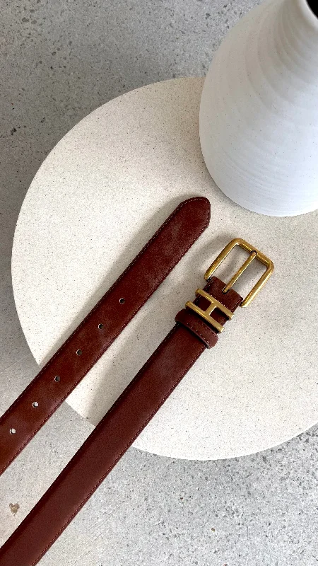 Lara Leather Belt - Brown