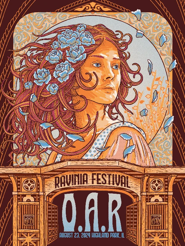 O.A.R. 2024 Ravinia Festival Poster