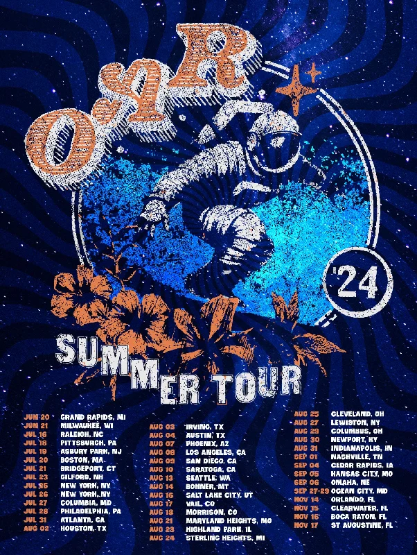 O.A.R. '24 Tour Poster