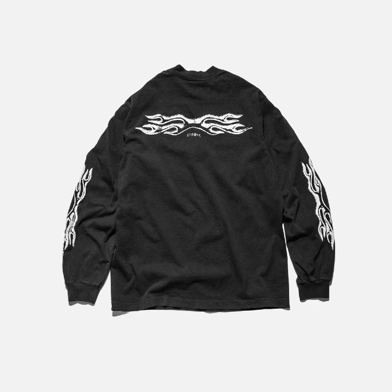 TRIBAL L/S - FADED BLACK