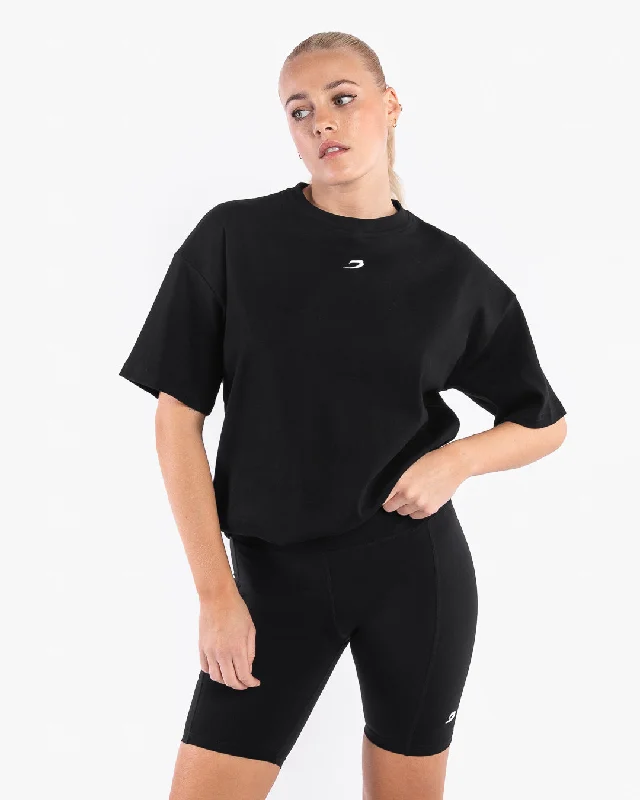 Johnson Oversized Strike T-Shirt - Black