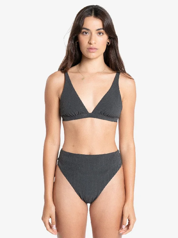 Nano Tall Triangle Bikini Top - Dark Charcoal