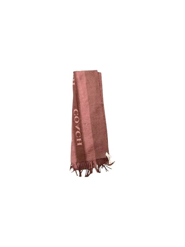 Scarf Winter By Coach In Pink