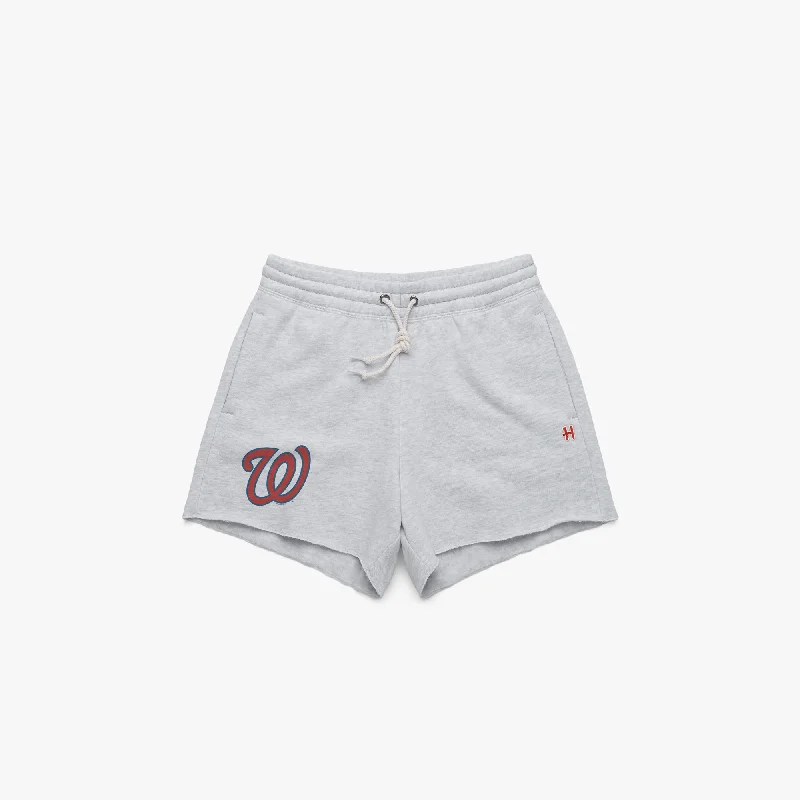 Women's Washington Nationals Jersey Logo Sweat Shorts