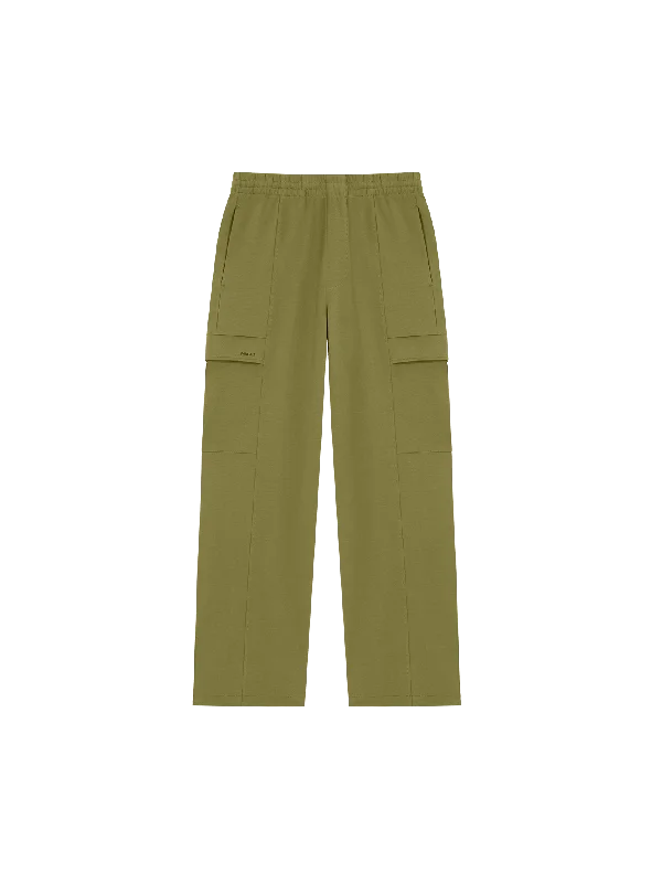 Womens DNA Double Jersey Cargo Trousers—highland green