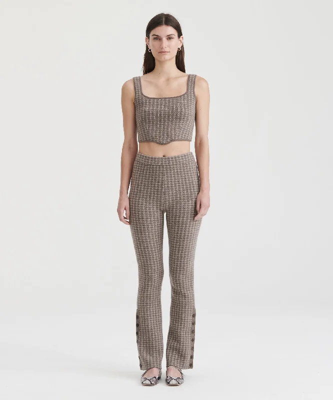 Luxe Houndstooth Jacquard Pant