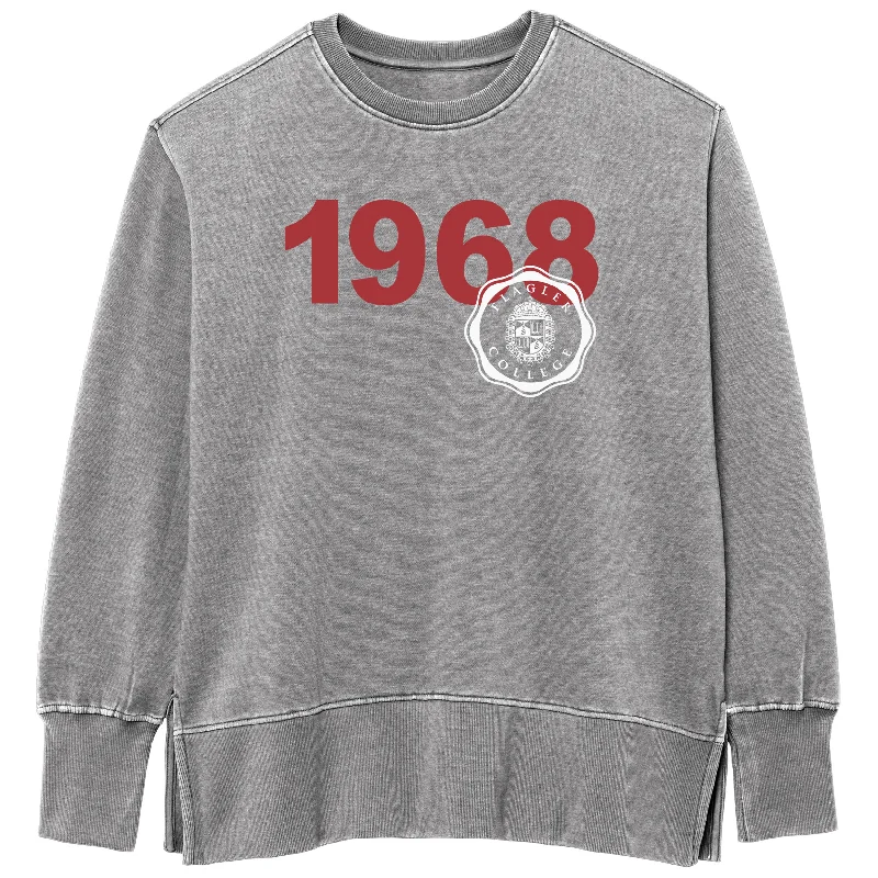 Women's Weathered Oversized 1968 Crew